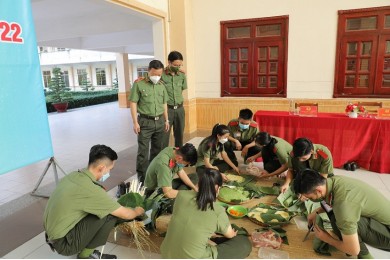Tiếp nối chuỗi hoạt động đón Tết Nhâm Dần 2022 “Vui Tết An ninh – Thắm tình đoàn kết - Hội thi “Hội thi gói, nấu bánh Tết” 