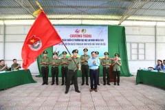 Lễ xuất quân Chiến dịch Hành quân xanh “Dấu chân An ninh tình nguyện” năm 2023 của Khóa D30