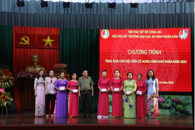 Hội Phụ nữ Trường Đại học An ninh nhân dân tổ chức Lễ họp mặt kỷ niệm 92 năm Ngày thành lập Hội Liên hiệp Phụ nữ Việt Nam, 12 năm Ngày Phụ nữ Việt Nam