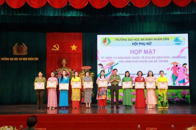 Hội Phụ nữ Trường Đại học An ninh nhân dân sôi nổi tổ chức các hoạt động Kỷ niệm 114 năm Ngày Quốc tế Phụ nữ 08/3 và 1984 năm  ngày khởi nghĩa Hai Bà Trưng