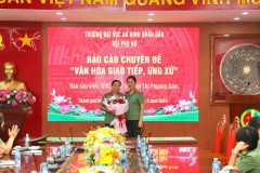 Chương trình gặp mặt hội viên mới và báo cáo chuyên đề “Văn hóa giao tiếp, ứng xử” 