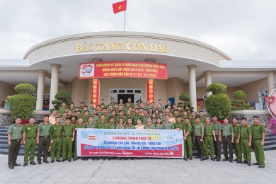 Trường Đại học An ninh nhân dân tổ chức nghiên cứu thực tế cho học viên Lớp trung cấp lý luận chính trị, Khóa 1, hệ không tập trung, lớp thứ 2 tại huyện Côn Đảo, tỉnh Bà Rịa - Vũng Tàu