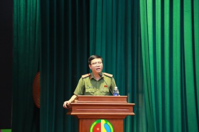 Trường Đại học An ninh nhân dân tổ chức tập huấn cho học viên khóa D32 trước đợt thực tế tại tỉnh Đồng Tháp
