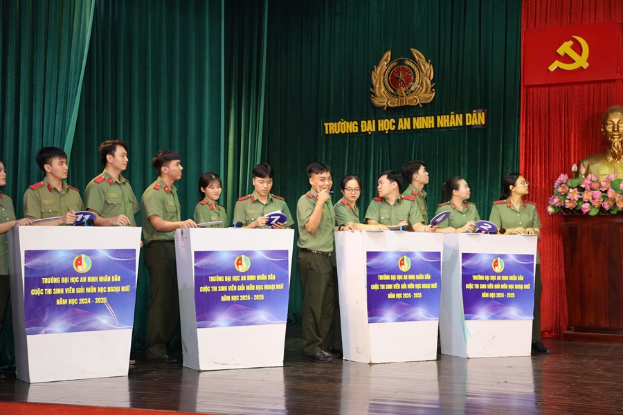 Cuộc thi Sinh viên giỏi môn học Ngoại ngữ Trường Đại học An ninh nhân dân năm học 2024-2025