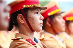 Những “Bông hoa thép” Trường Đại học An ninh nhân dân trong đội hình duyệt binh. Kiêu hãnh – Bản lĩnh – Khí chất nữ chiến sĩ An ninh nhân dân