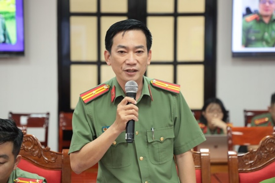 Khoa Ngoại ngữ - Tin học tổ chức Tọa đàm khoa học về thực tế thực hành tiếng Anh cho học viên Trường Đại học An ninh nhân dân