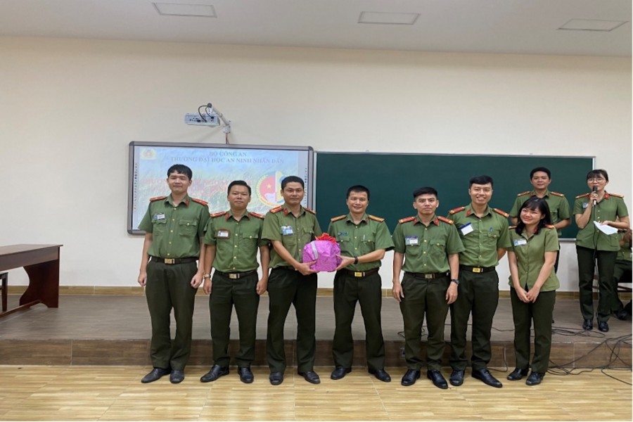 Ngoại khóa tìm hiểu kiến thức môn học Luật Tố tụng hình sự  của học viên Trường Đại học An ninh nhân dân