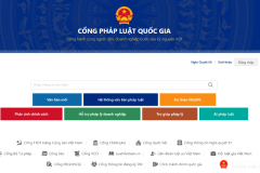 Cổng pháp luật quốc gia bắt đầu hoạt động