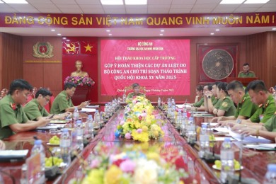 Trường Đại học An ninh nhân dân tổ chức Hội thảo cấp Trường: “Góp ý hoàn thiện các dự án luật do Bộ Công an chủ trì soạn thảo trình Quốc hội khóa XV năm 2025”