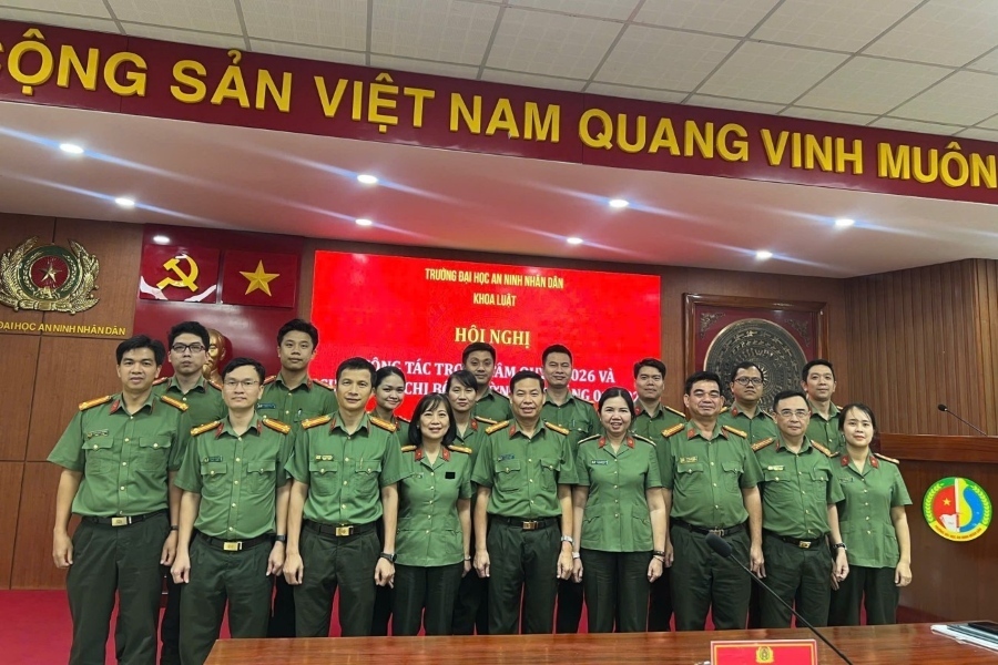 Khoa Luật - Trường Đại học An ninh nhân dân tổ chức Hội nghị công tác trọng tâm Quý I/2026 và sinh hoạt Chi bộ thường kỳ tháng 01/2026 Khoa Luật - Trường Đại học An ninh nhân dân tổ chức Hội nghị công tác trọng tâm Quý I/2026 và sinh hoạt Chi bộ thường kỳ tháng 01/2026