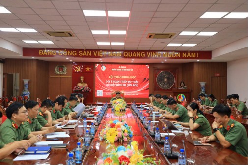 Trường Đại học An ninh nhân dân tổ chức Hội thảo khoa học góp ý hoàn thiện dự thảo Bộ luật Hình sự (sửa đổi)