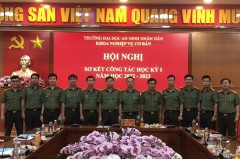 Khoa Nghiệp vụ cơ bản tổ chức Hội nghị sơ kết Học kì I, năm học 2022 - 2023