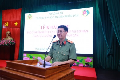 Trường Đại học An ninh nhân dân tổ chức khai mạc Cuộc thi “Tìm hiểu kiến thức nghiệp vụ cơ bản của lực lượng An ninh nhân dân”