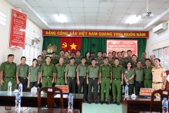 Khoa Nghiệp vụ cơ bản, Trường Đại học An ninh nhân dân tổ chức tìm hiểu thực tế phòng ngừa, ứng phó nguy cơ đe dọa an ninh phi truyền thống cho lớp CH19B tại huyện Châu Thành, tỉnh Tiền Giang