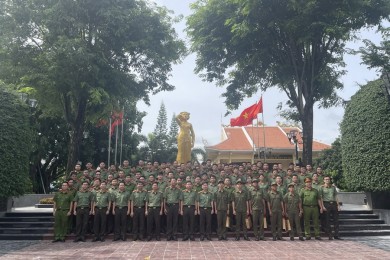 Khoa Nghiệp vụ cơ bản, Trường Đại học An ninh nhân dân tổ chức tìm hiểu thực tế cho lớp LT-T16C tại tỉnh Bà Rịa – Vũng Tàu