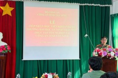 Trường Đại học An ninh nhân dân triển khai thực tập tốt nghiệp  Cho học viên Khóa VB2_D3 tại Công an tỉnh Tây Ninh