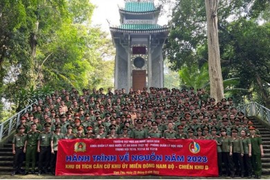 Khoa Quản lý nhà nước về an ninh, trật tự tổ chức về nguồn Di tích “Căn cứ Khu Ủy Miền Đông – Chiến Khu D” cho học viên Khóa TC19, TC21