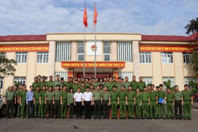 Trường Đại học An ninh nhân dân tổ chức cho Lớp Trung cấp lý luận chính trị khóa 1, hệ không tập trung, lớp thứ năm (T04.TCCT.K1.KTT5) nghiên cứu thực tế, gắn lý luận với thực tiễn