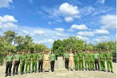 Trường Đại học An ninh nhân dân tổ chức nghiên cứu thực tế  cho Lớp Trung cấp lý luận chính trị, khóa 2, hệ không tập trung,  lớp thứ nhất tổ chức tại Công an tỉnh Đắk Lắk