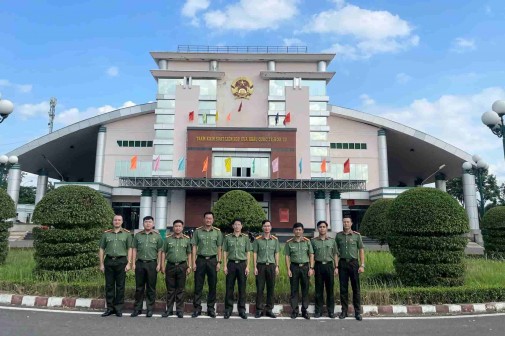 Khoa Quản lý nhà nước về an ninh, trật tự tổ chức cho cán bộ, giảng viên tham gia thực tế tại Công an địa phương