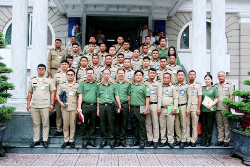 Trường Đại học An ninh nhân dân tổ chức tham quan, nghiên cứu thực tế cho học viên Bộ Nội vụ Vương quốc Campuchia tại Thành phố Hồ Chí Minh