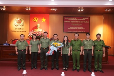 Trường Đại học An ninh nhân dân tổ chức đánh giá cấp Trường luận án tiến sĩ của nghiên cứu sinh Lâm Tuấn Kiệt