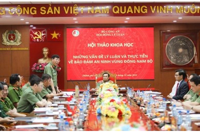 Hội đồng Lý luận Bộ Công an tổ chức Hội thảo khoa học cấp Hội đồng “Những vấn đề lý luận và thực tiễn về bảo đảm an ninh vùng Đông Nam Bộ”