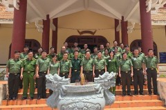 Khoa An ninh đối ngoại, Trường Đại học An ninh nhân dân tổ chức tham quan, tìm hiểu thực tế cho Lớp CH19B tại tỉnh Long An