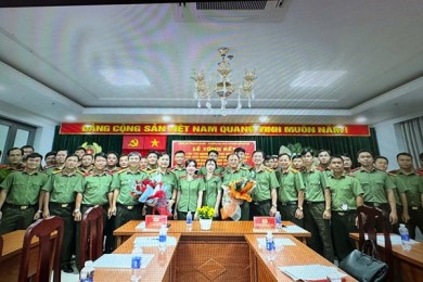 Khoa An ninh đối ngoại - Trường Đại học An ninh nhân dân tổ chức tổng kết thực tập tốt nghiệp Khóa LT_T14 tại Công an tỉnh An Giang