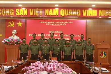 Hội nghị triển khai công tác năm học 2021-2022 tại Khoa An ninh xã hội