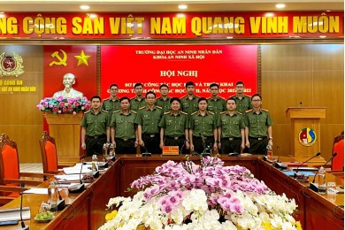 Khoa An ninh xã hội tổ chức Hội nghị sơ kết công tác Học kỳ I và triển khai chương trình công tác Học kỳ II, năm học 2021-2022