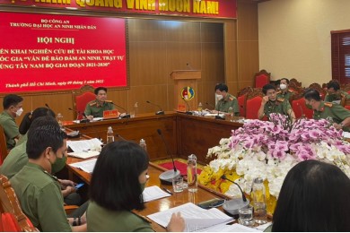 Trường Đại học An ninh nhân dân tổ chức Hội nghị triển khai Đề tài Khoa học cấp  Quốc gia
