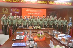 Toạ đàm khoa học "Mối quan hệ giữa công tác đảm bảo an ninh nội địa và đảm bảo an ninh đối ngoại - Lý luận và thực tiễn" và Ký kết giao ước phối hợp