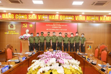 Trường Đại học An ninh nhân dân tổ chức đánh giá, nghiệm thu đề tài khoa học cấp cơ sở do Khoa An ninh điều tra chủ trì