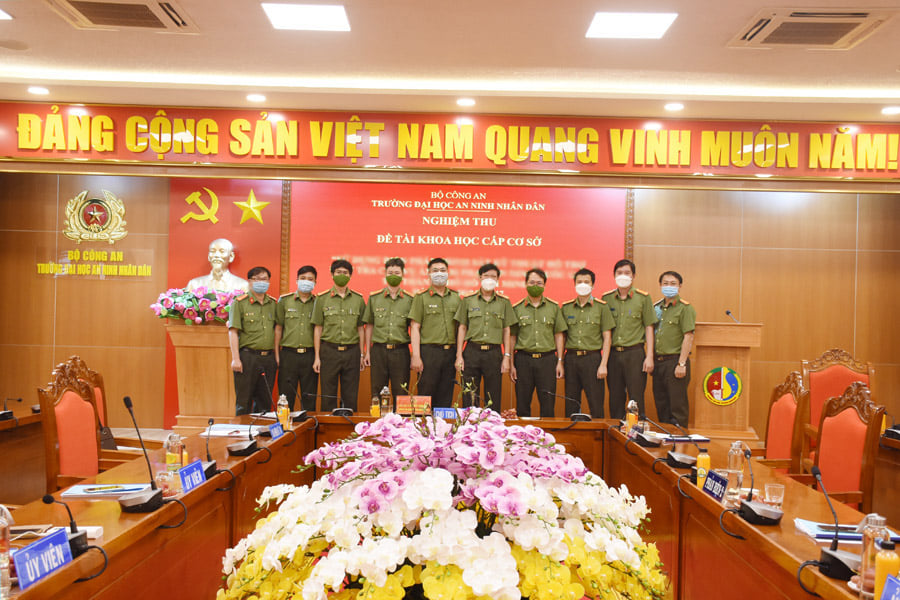 Trường Đại học An ninh nhân dân tổ chức đánh giá, nghiệm thu đề tài khoa học cấp cơ sở do Khoa An ninh điều tra chủ trì