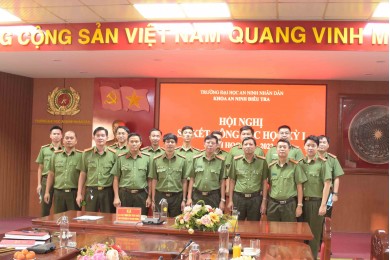 Khoa An ninh điều tra tổ chức Hội nghị Sơ kết công tác học kỳ I và triển khai Chương trình công tác học kỳ II, năm học 2021 - 2022