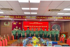 Nghiệm thu đề tài khoa học cấp Cơ sở do Khoa An ninh điều tra chủ trì