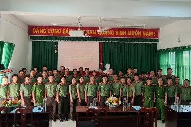 Tổ chức Tổng kết thực tập tốt nghiệp Khoá LT-T14 tại Công an tỉnh Tây Ninh