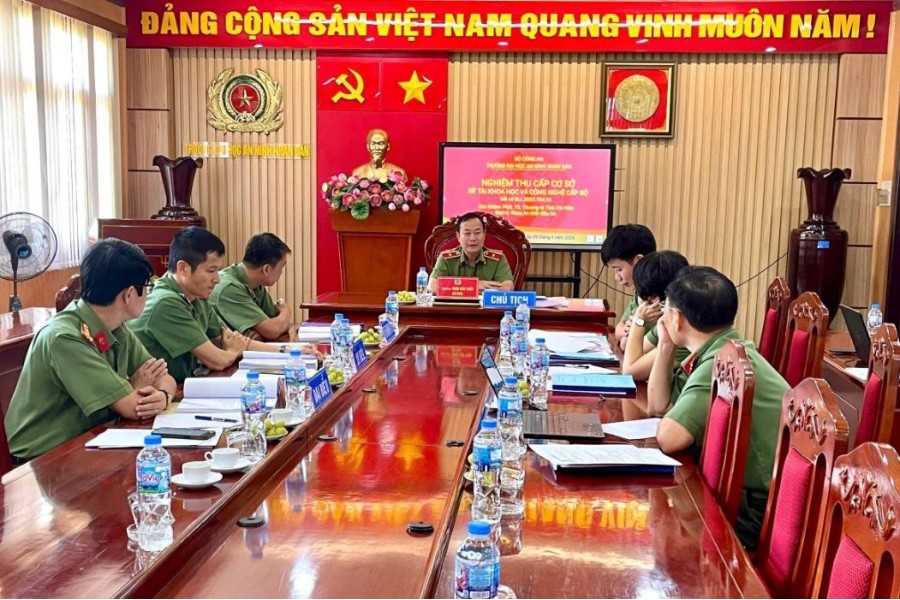 Trường Đại học An ninh nhân dân nghiệm thu cấp cơ sở đề tài khoa học và công nghệ cấp Bộ Trường Đại học An ninh nhân dân nghiệm thu cấp cơ sở đề tài khoa học và công nghệ cấp Bộ