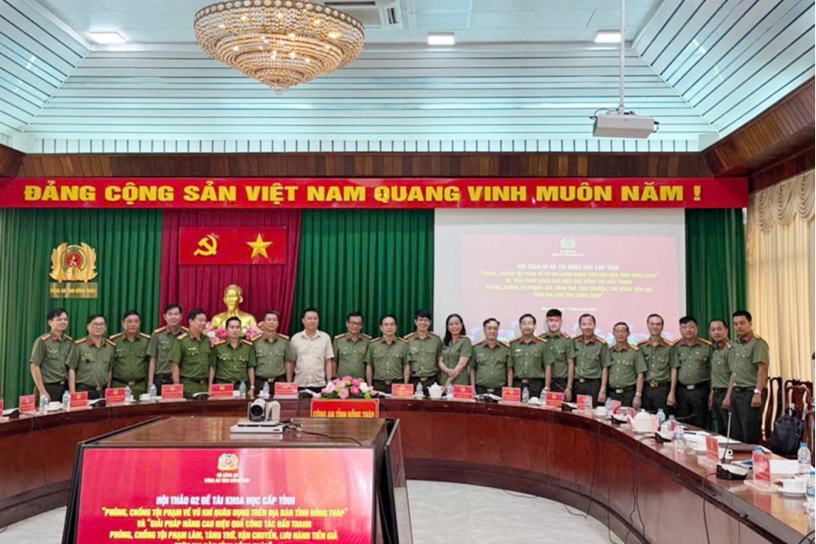 Khoa An ninh điều tra tham dự Hội thảo khoa học tại Công an tỉnh Đồng Tháp Khoa An ninh điều tra tham dự Hội thảo khoa học tại Công an tỉnh Đồng Tháp