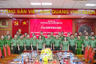 Trường Đại học An ninh nhân dân tổ chức Tọa đàm khoa học: "Góp ý hoàn thiện Dự thảo Bộ luật Hình sự (sửa đổi), Dự thảo Luật tổ chức cơ quan điều tra hình sự (sửa đổi)"