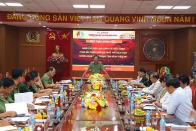 Trường Đại học An ninh nhân dân tổ chức Hội thảo khoa học và Hội nghị Sơ kết thực hiện nội dung Quy chế phối hợp thực hiện Nghị quyết số 35-NQ/TW của Bộ Chính trị