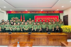 Khoa An ninh chính trị nội bộ, Trường Đại học An ninh nhân dân tổng kết thực tập tốt nghiệp học viên Khóa D29 hệ chính quy và chúc tết Phòng An ninh chính trị nội bộ, Công an tỉnh Đồng Nai.