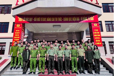 Ban Chỉ đạo thực tập tốt nghiệp Trường Đại học An ninh nhân dân và Công an tỉnh Lâm Đồng tổ chức tổng kết thực tập tốt nghiệp học viên Khóa LT_C6