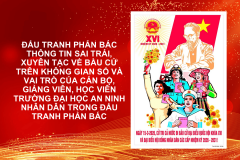 Đấu tranh phản bác thông tin sai trái, xuyên tạc về bầu cử trên không gian số và vai trò của cán bộ, giảng viên, học viên Trường Đại học An ninh nhân dân trong đấu tranh phản bác