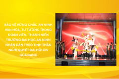 Bảo vệ vững chắc an ninh văn hóa, tư tưởng trong  đoàn viên, thanh niên Trường Đại học An ninh nhân dân theo tinh thần Nghị quyết Đại hội XIV của Đảng