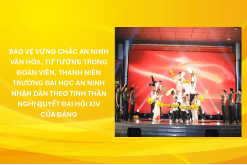Bảo vệ vững chắc an ninh văn hóa, tư tưởng trong  đoàn viên, thanh niên Trường Đại học An ninh nhân dân theo tinh thần Nghị quyết Đại hội XIV của Đảng