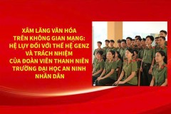 Xâm lăng văn hóa trên không gian mạng: Hệ lụy đối với thế hệ Genz và trách nhiệm của đoàn viên, thanh niên Trường Đại học An ninh nhân dân