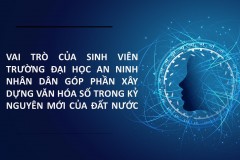 Vai trò của sinh viên Trường Đại học An ninh nhân dân góp phần xây dựng văn hóa số trong kỷ nguyên mới
