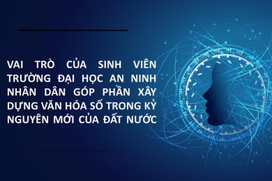 Vai trò của sinh viên Trường Đại học An ninh nhân dân góp phần xây dựng văn hóa số trong kỷ nguyên mới